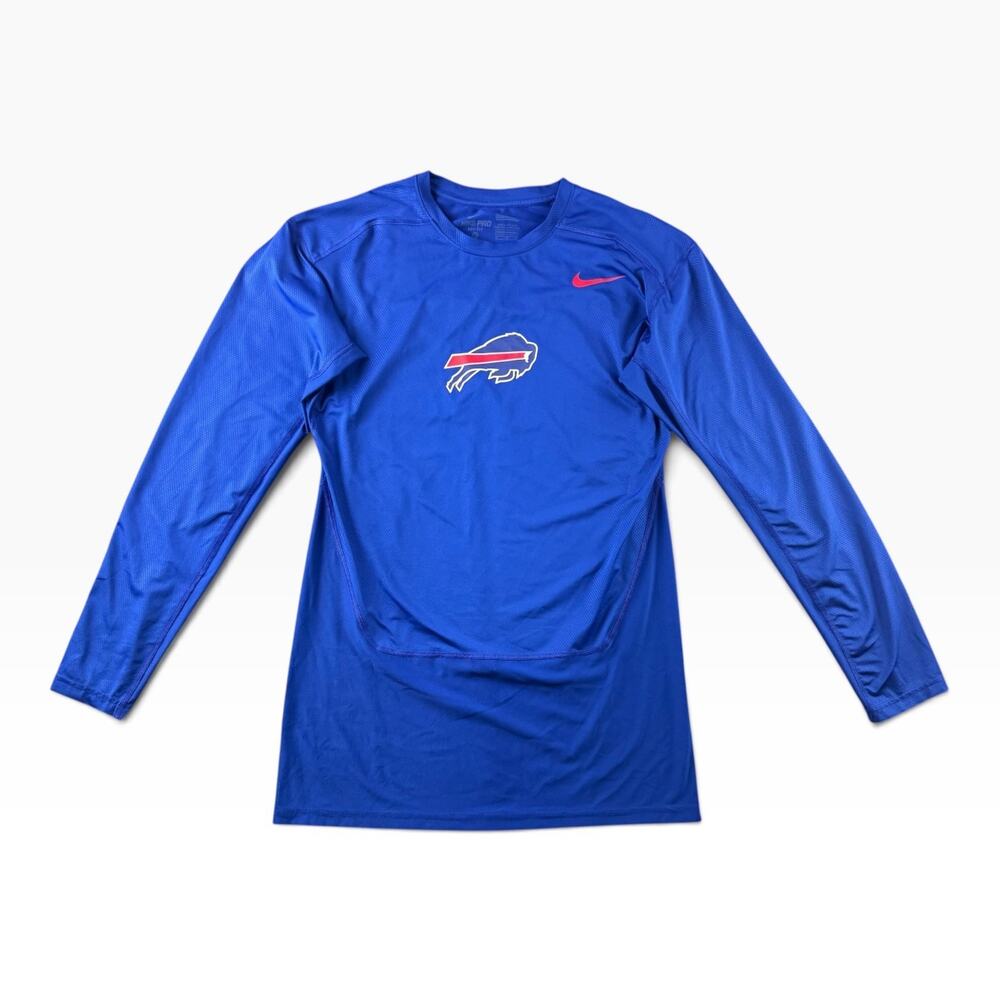 Nike Pro Buffalo Bills Mens XL Compression Training Shirt Long Sleeve NFL Dri-FI